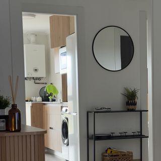 Espejo Redondo Negro Metal 60cm