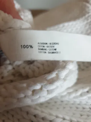 Chaleco de punto 100% algodón