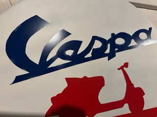 Cartello Vespa Parking Only Metallo 60cm