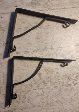 Soportes Estantería Ikea Ekby Hall Metal Negro