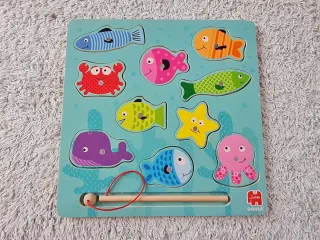 Puzzle Pesca Magnético Madera Goula