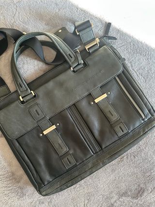 Maletín Piquadro Piel Negro