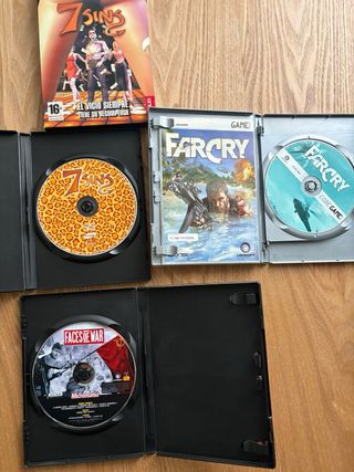 Lote 3 Videojuegos PC: 7 Sins, Far Cry, Faces of W
