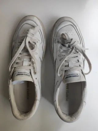 Zapatillas Pompeii Elan Leather Off White blancas