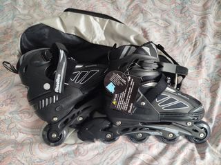 Patines en línea Wheelive negros + bolsa.