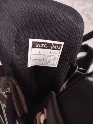 Patines en línea Wheelive negros + bolsa.