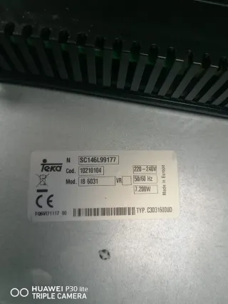 Placa vitrocerámica Teka 60803186