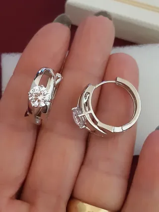 Pendientes Aro Baño Plata 2cm