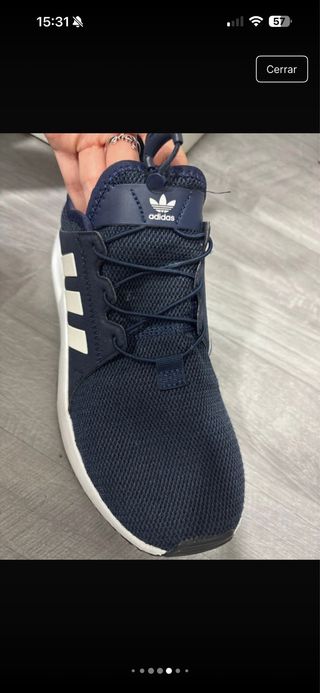 Zapatillas Adidas Mujer Azul y Blanco