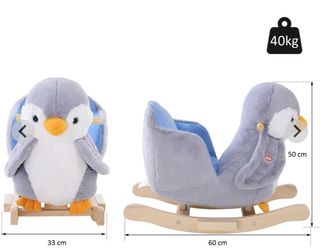 Pingüino balancín para bebé
