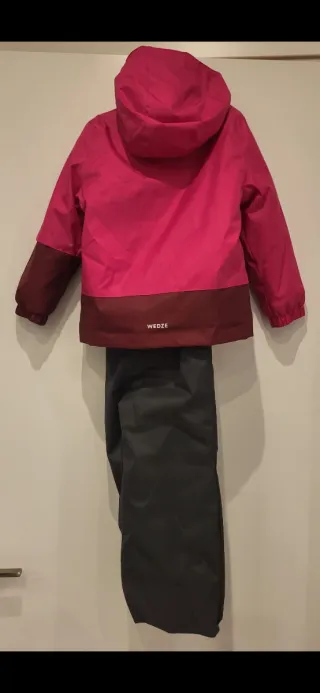 Conjunto de esquí 4 años: abrigo, peto y guantes