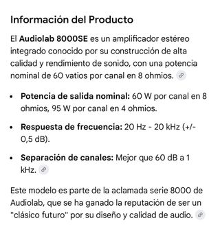 A estrenar! Amplificador Audiolab 8000SE Plata