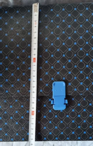 Maletín portadocumentos plástico negro y azul