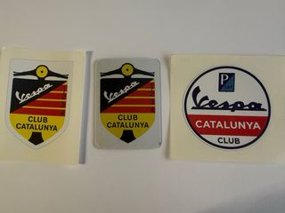Placca Vespa Club Catalunya Smaltata