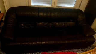 Sofá 3 plazas negro