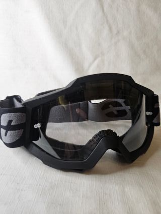 Gafas de esquí negras con banda gris