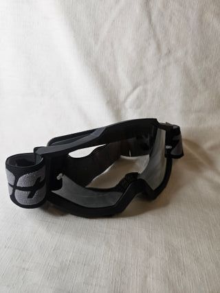 Gafas de esquí negras con banda gris