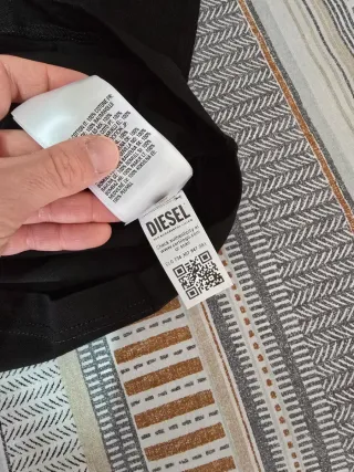 Sudadera Diesel Negra con Capucha Nueva