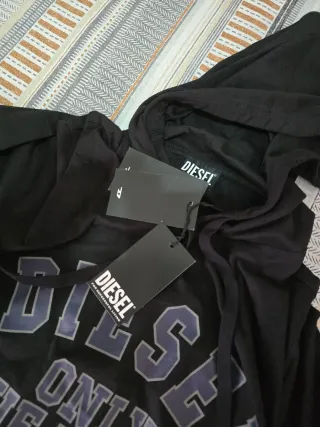 Sudadera Diesel Negra con Capucha Nueva