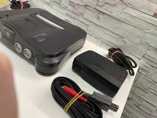 Nintendo 64 Consola Negra y Gris