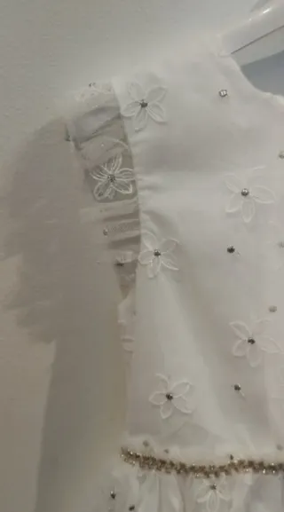 Vestido Coconut tul encaje volantes