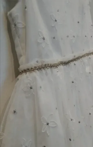 Vestido Coconut tul encaje volantes