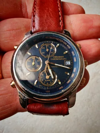 Orologio Orient Chronograph Blu/Oro