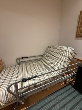 Cama Geriátrica Hospitalaria Articulada + Colchón