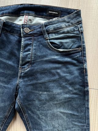 Jeans Imperial Uomo Slim Fit Blu Taglia M