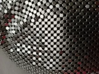 Bolso Zara metalizado plata con flecos