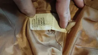 Chaqueta imitación piel marrón Talla 16