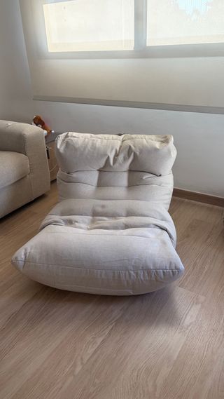 Sillón Puff Beige Poliestireno