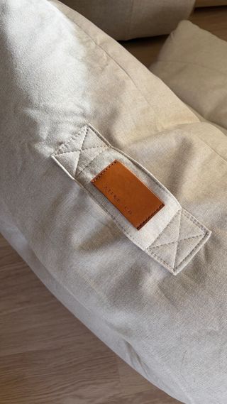 Sillón Puff Beige Poliestireno