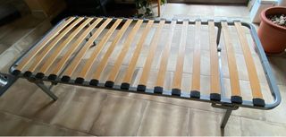 Somier plegable 90cm con ruedas