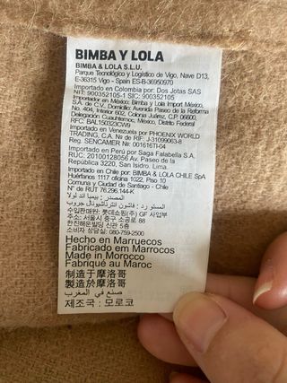 Abrigo Camel BIMBA Y LOLA Talla XS