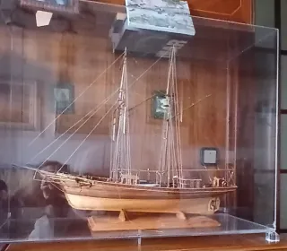 Goleta L'etoile. Maqueta a escala.