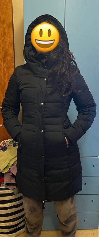 Chaqueta Zara acolchada azul marino Talla M