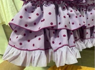 Bata Rociera Morada con Lunares