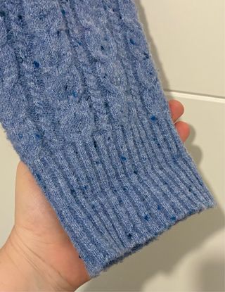 Jersey cuello vuelto azul