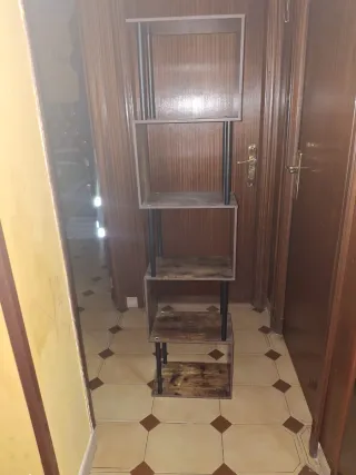 Estantería madera y metal 4 niveles