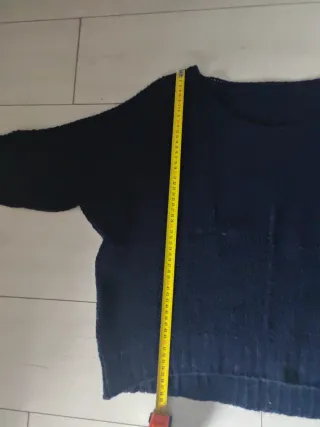 Maglietta traforata blu