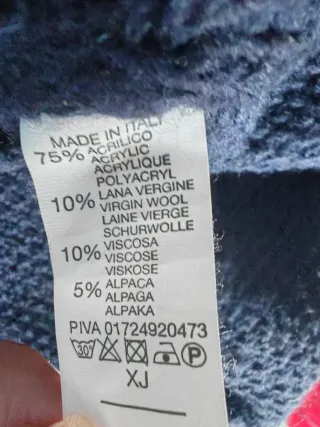 Maglietta traforata blu