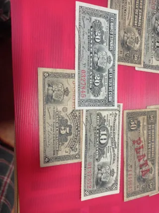Billetes El Banco Español de la Isla de Cuba