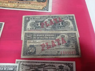 Billetes El Banco Español de la Isla de Cuba