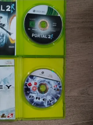 Portal 2 y Prey Xbox 360