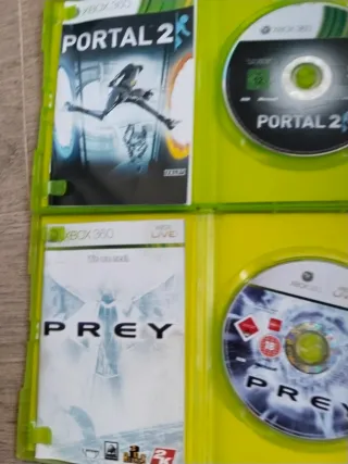 Portal 2 y Prey Xbox 360