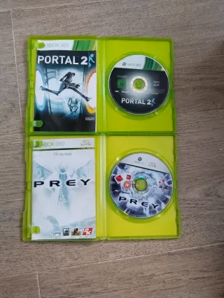 Portal 2 y Prey Xbox 360