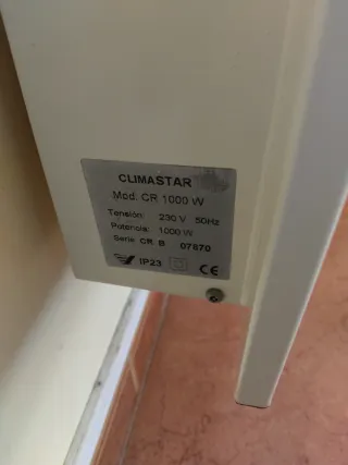 Tres Placas calefactoras eléctricas de pared
