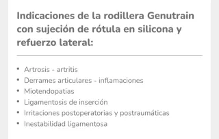 Rodillera GenuTrain. Talla 1  NUEVO.