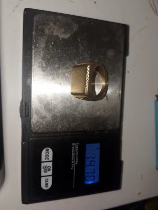 Anillo Sello Oro 18 Klts 15gr